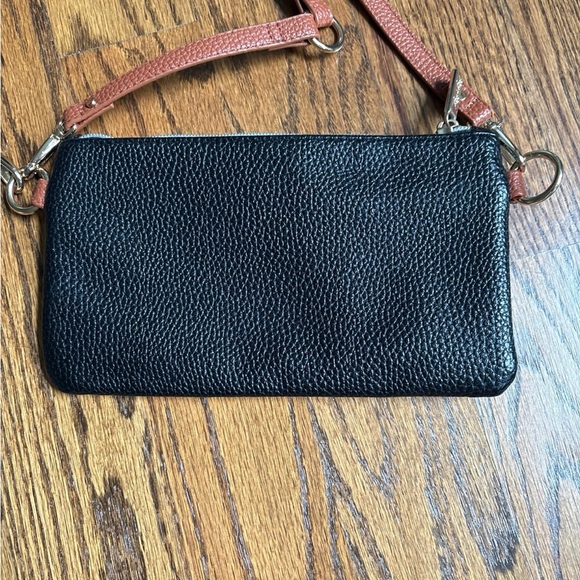 Itzy Ritzy Boss Pouch Wallet Belt Bag Clutch Coffee & Cream w/Shoulder Strap EUC - Picture 3 of 4